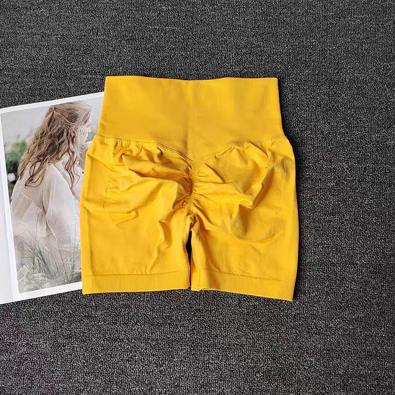 Summer Yoga Shorts Women Fitness Shorts Breathable Sports High Waist Running Shorts Cycling Shorts Workout Gym Sports Shorts.