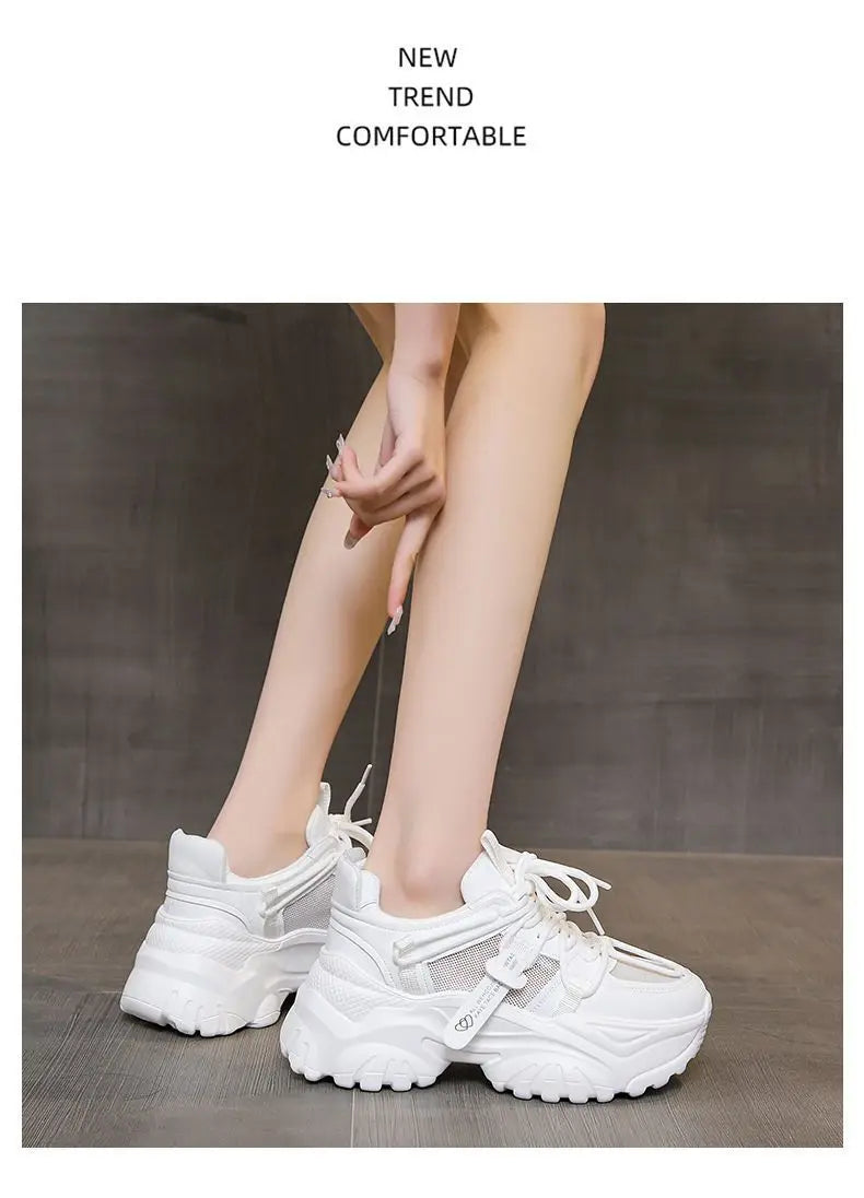 Women's Shoes Casual Shoes Spring Sneakers Platform Woman-shoes Tennis Female Fashion Thick Sole 2024 Roses Trainers Increased I.
