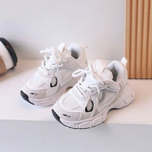 Children Tennis Shoes Versatile Non-slip White Sneakers for Kids Girls Fashion Causal Breathable Toddlers Boys Sports Shoes Hot.