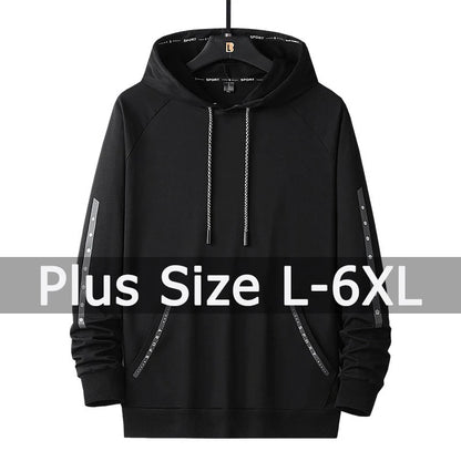 Plus Größe Frauen Hoodies 5XL 6XL Lose Lange Hülse Mit Kapuze Sweatshirt Pullover Tops Plus Größe Frauen Kleidung servorstitute soi Andersen Vetement Femme.