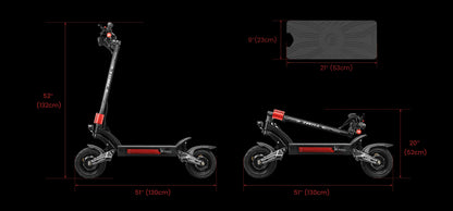 YUME Raptor 2*3000W Dual Motor Electric Scooter Adult Foldable Off Road Electric Scooter 60V-30AH Max Speed 85KM/H.