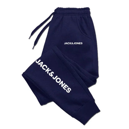 Men's jogging pants, loose pants, outdoor fashion sports pants, autumn and winter fitness fashion warm casual pants.