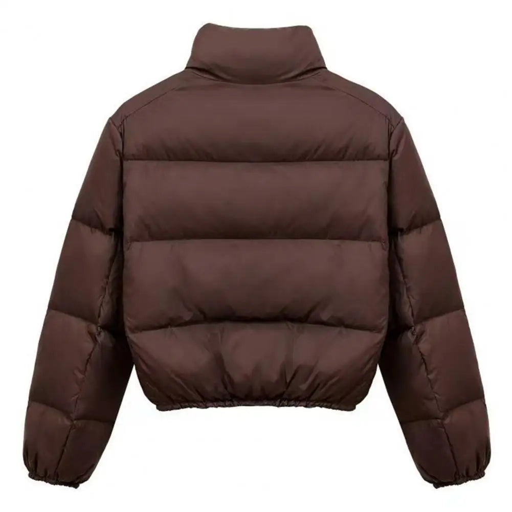 Reversjacke, einfarbige Jacke, winddicht, gepolstert, Daunenmantel mit Stehkragen für Herren und Damen, schmale Passform, Outdoor-Jacke für den Winter.