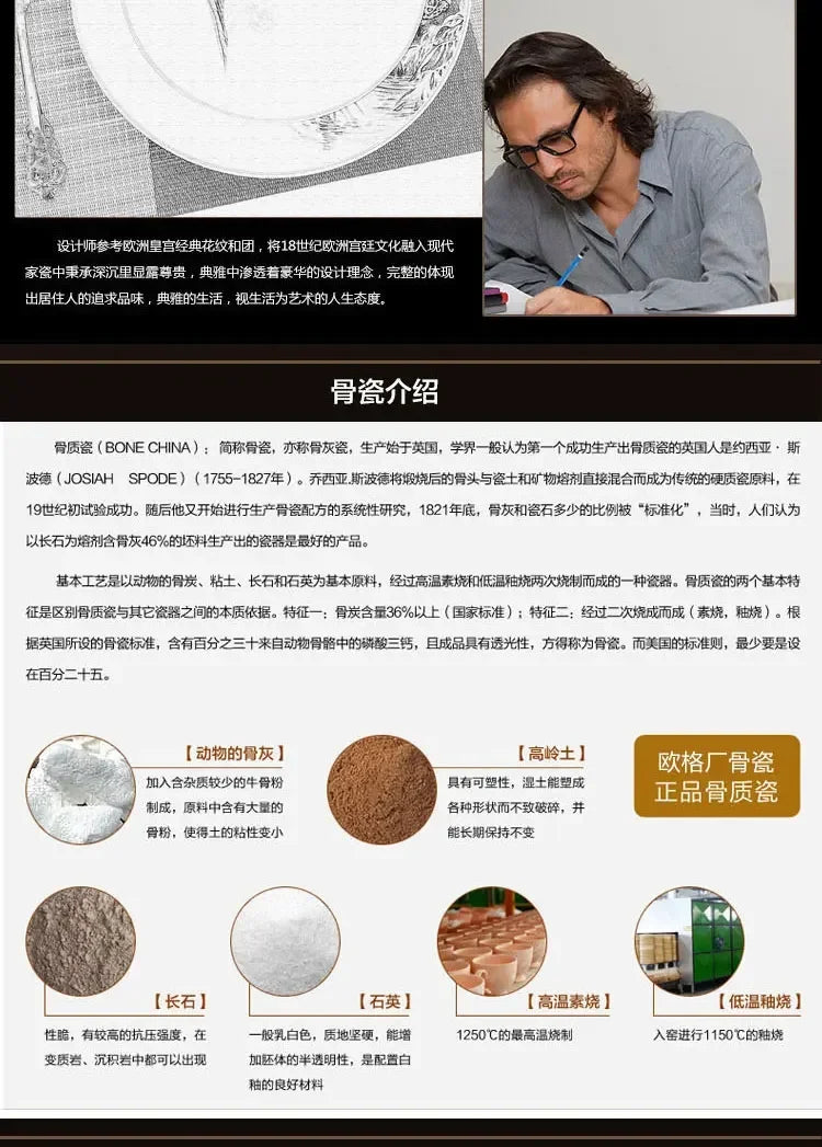 European ceramic western dinner plate, jungle set, steak plate, Coffee cup, afternoon , personalized gift set.