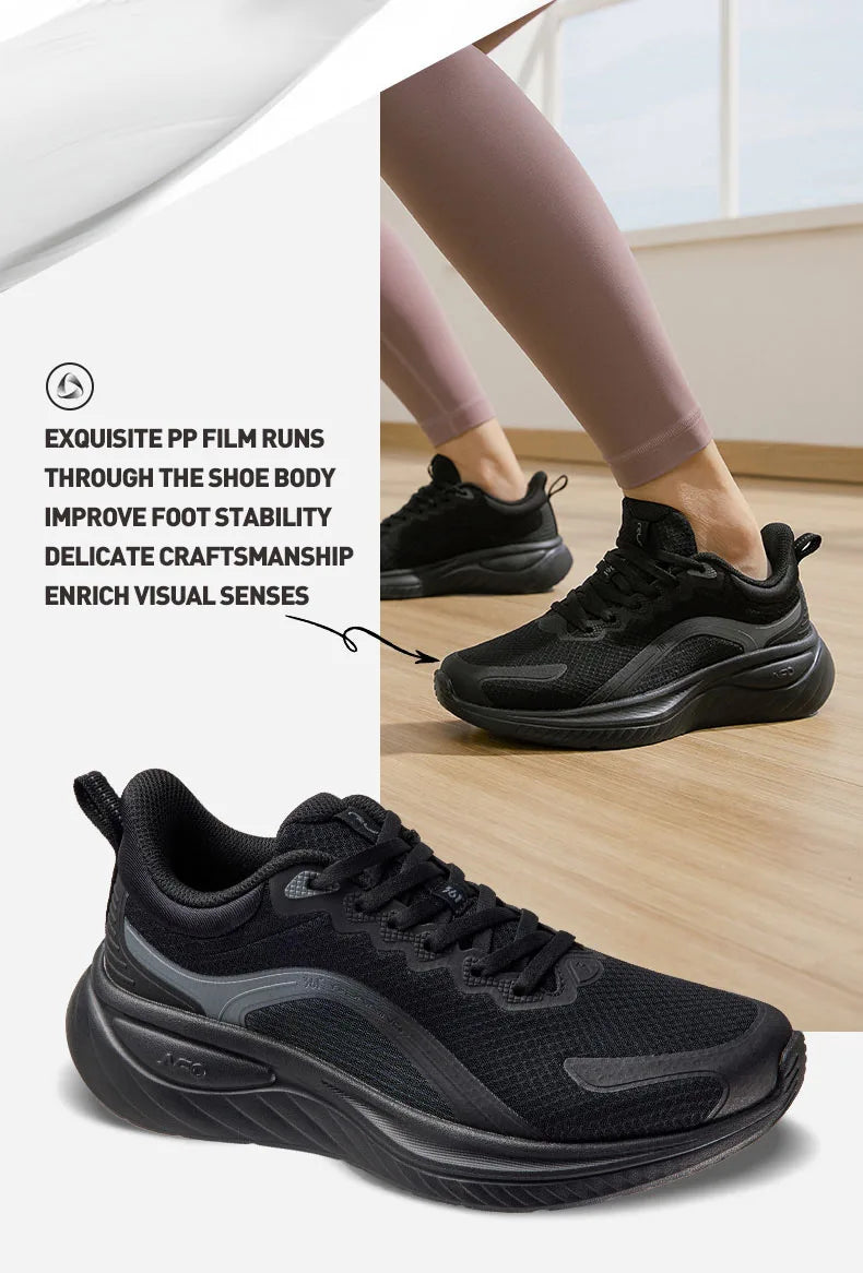 361 Degrees SoftFlow 3.0 Women's Running Sports Shoes Shock Absorption Rebound All-match Comfortable Sneakers Female 682412242.
