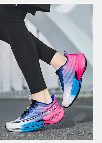 Marathon Air Cushion Herren Sport Laufschuhe Atmungsaktive leichte Damen Bequeme sportliche rutschfeste Carbon Plate Sneakers.