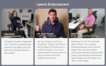Newtral magich002 ergonomischer Stuhl Auto-Follow Rückenlehne adaptive untere Rückens tütze verstellbare Kopfstütze Sitzt iefe 4d Liege
