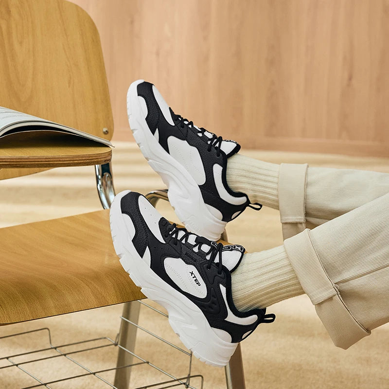 Xtep Cotton Shoes For Women 2024 Winter Warm Soft Sports Shoes Trendy Retro Durability Comfortable Sneakers 876418370026.