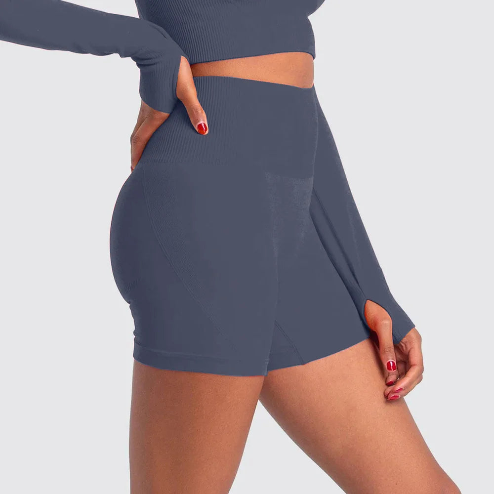 WAREBALL Sports Shorts For Women Cycling Jogging Fitness High Waist Booty Push Up Gym Shorts Female Tight Leggings Yoga Clothing.