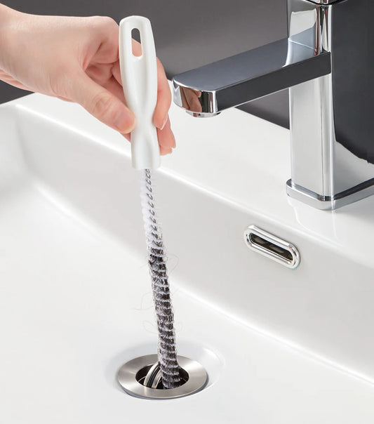 Pipe Dredging Brush Bathroom Hair Sewer Sink Cleaning Brush Drain Cleaner Flexible Cleaner Clog Plug Hole Remover Tool.