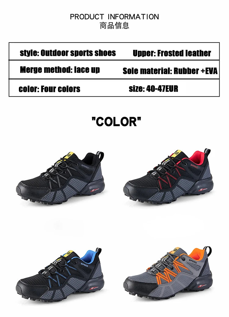 Men's Hiking Sports Shoes Waterproof And Wear-Resistant Hiking Training Shoes Outdoor Woodland Non-Slip Tactical Training Shoes.