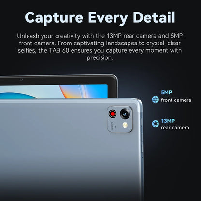 Cubot TAB 60, 2024 New Android Tablet, Octa-Core, 8GB RAM (4GB+4GB), 128GB ROM, 10.1-Inch HD+ Screen, 6000mAh, OTG, WiFi 6.