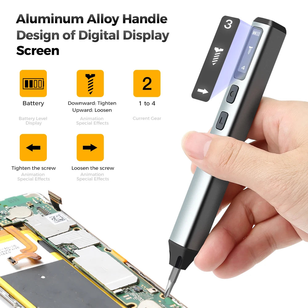 126-in-1-Präzisions-Elektroschrauber-Sets, wiederaufladbares Mini-Set, kabellose kabellose Bits für Xiaomi, Handy, mobiler Laptop, PC