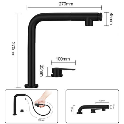ASRAS Nano Black Small Size Kitchen Sink Cup Washer Hidden Bar Counter Cover Concealed Single Bowl Sinks With Lifting Faucet