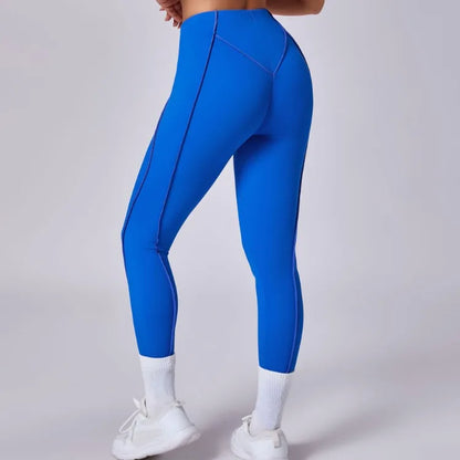 Seamless Yoga Leggings Pants Sports Fitness High Waist Peach Hip Raise Training Trousers Running Workout Gym Leggings for Women.