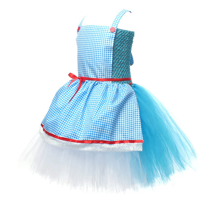 Kinder Mädchen Halloween Kostüm Zauberer von Oz Vogelscheuche Zinn Mann Löwe Hexe Prinzessin Tutu Kleid Rollenspiel Party Bühne Kleid Outfit