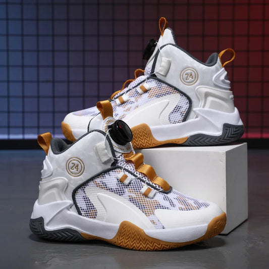 Kids Basketball Shoes Boys Sneakers Non-slip Child Trainer Basket Shoes Outdoor Children Sport Shoes.