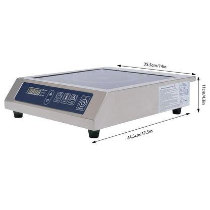 Sweetmile Induction cooking plate 3500 W with Touch Control and black crystal plate 220 V.