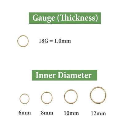 Mariasz Minimalist 316L Stainless Steel Classic Nose Ring for Men Women Hoop Earrings Septum Helix Ear Piercing Jewelry 18G.