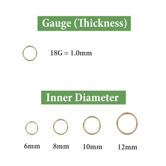 Mariasz Minimalist 316L Stainless Steel Classic Nose Ring for Men Women Hoop Earrings Septum Helix Ear Piercing Jewelry 18G.