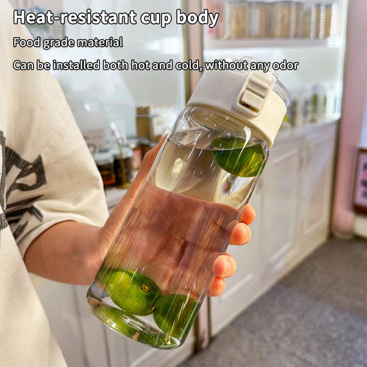 400/600/800ML Large Capacity Sports Water Bottle Leak Proof Plastic Cup Drinking Outdoor Travel Portable Gym Fitness Jugs.