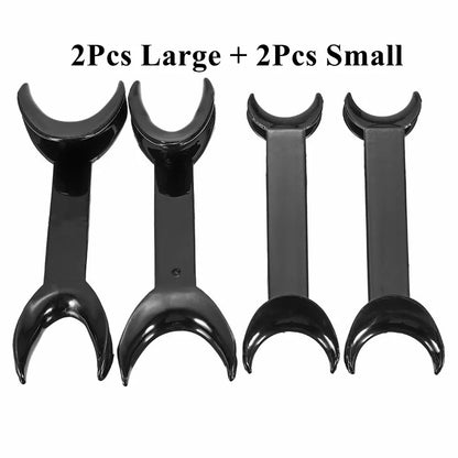 4Pcs Dental Mouth Opener T-Shape Orthodontic Lip Cheek Retractors Double Head Mouth Spreader Oral Clean Tool.