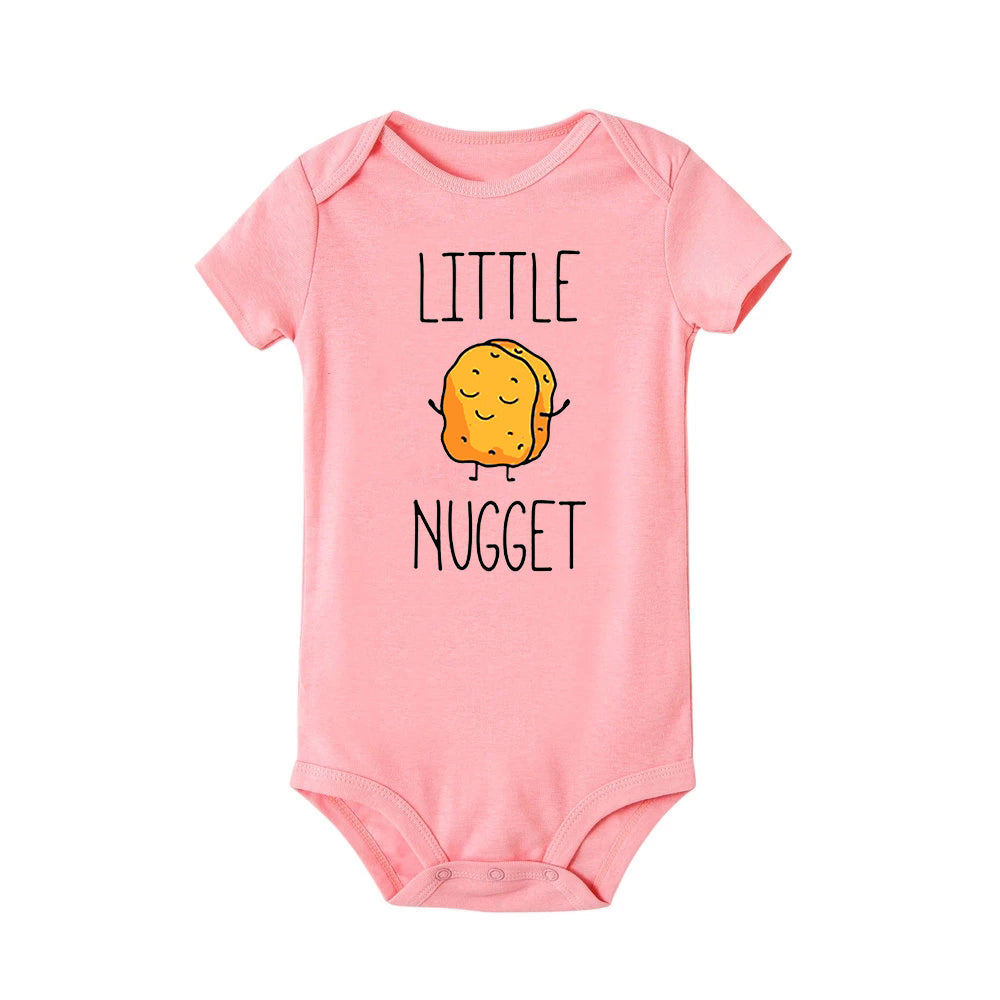 Little Nugget Baby Ankündigung Neugeborene Baby Bodys Sommer Jungen Mädchen Strampler Körper Schwangerschaft Offenbaren Kleidung Säugling Dusche Geschenk.