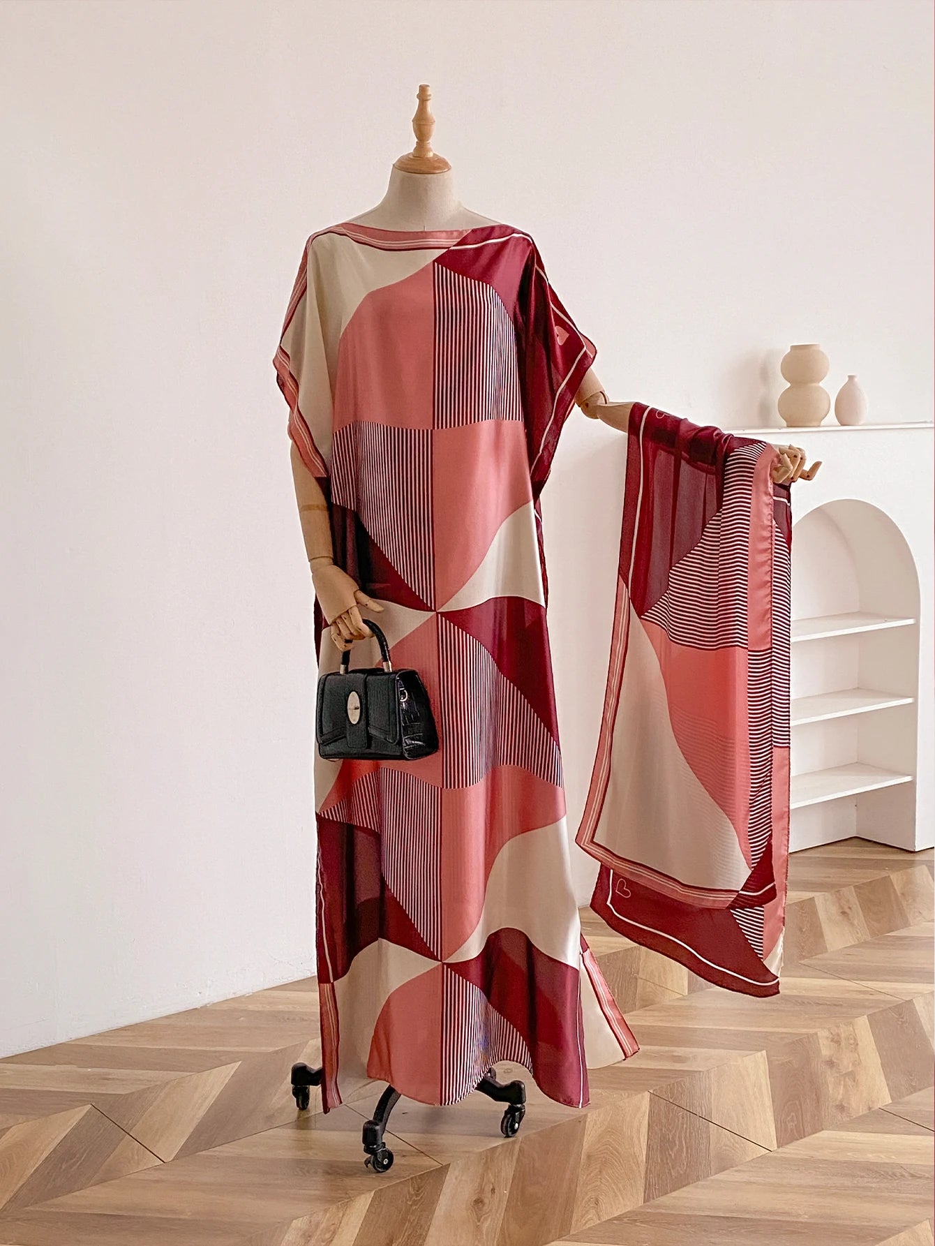 Sommer Neue Mode Afrikanische Kleider Für Frauen Elegante Gedruckt Seide Muslimischen Dame Lange Hijab Kaftan Kleid Oversize Kuwait Abaya.