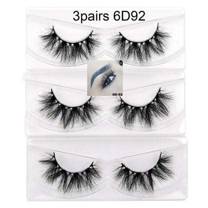 Visofree Eyelashes 3D Mink Lashes High Volume Handmade Mink False Eyelashes Thick Full Strip Lashes Cruelty Free cilios posticos