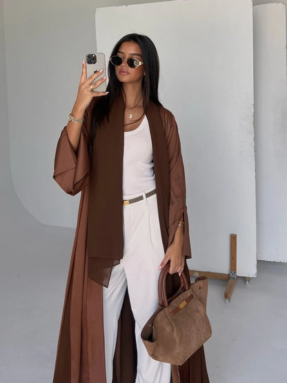 Muslim Open Abaya Women Modest Dresses Arab Cardigan Long Robe Morocco Dubai Abayas Kaftan Islam Eid Ramadan Jalabiya Vestidos.