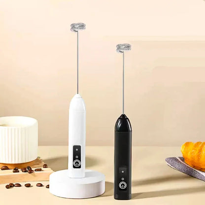 Xiaomi Cordless Electric Milk Frother Hand Mixer Whisk, USB 3 Speeds Handheld Milk Foamer for Coffee Cappuccino Mini Blender.