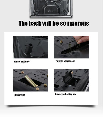 4.0KW Household Single-Burner Gas Stove/Desktop Embedded Dual-Purpose Natural Liquefied Gas Stove /Electronic Pulser.