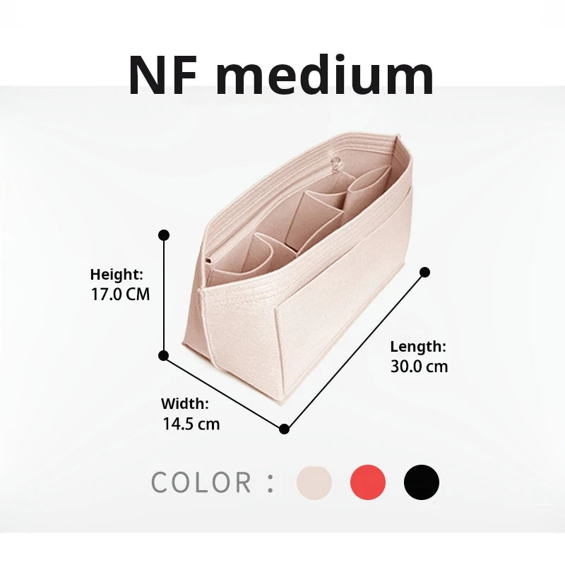 Purse Organizer Insert for Handbags, Felt Bag Organizer for Tote & Purse, Tote Bag Organizer Insert, for lv neverfull