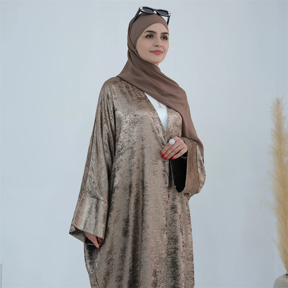 Ramadan Eid Open Dubai Luxury Abaya Damen Modest Kimono Coat 2025 Muslim for Women Islam Clothing Kebaya Robe Femme Musulmane
