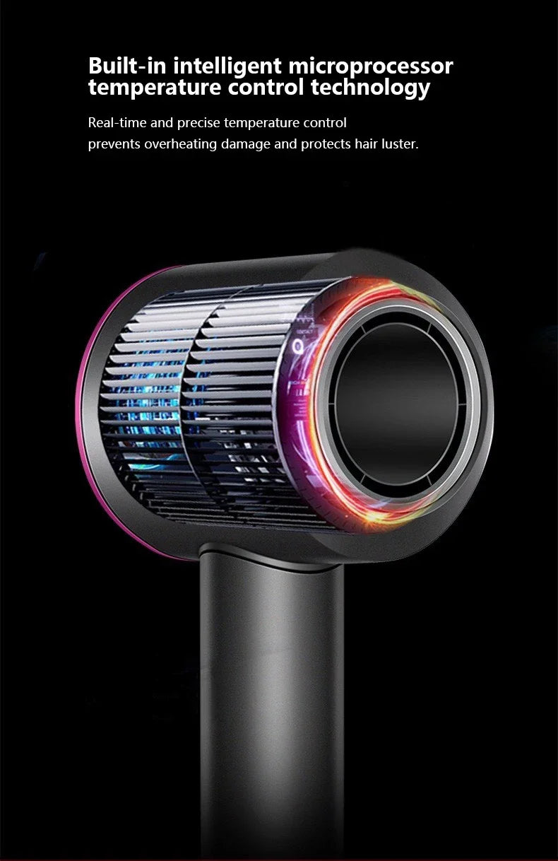 Professional Ionic Hair Dryer with Anion Technology, Hot/Cold Air, Lightweight 5 in 1 Styling Tool for Easy Blowouts