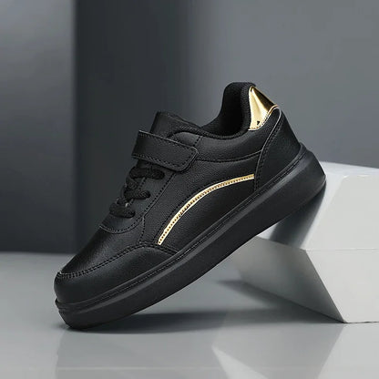 White Children Sneaker Boys Shoes PU Leather Casual Sports Kids School Skate Shoes Luxury Autumn Tennis Sneaker for Boy.