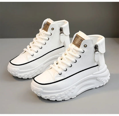 2025 New Women Sneakers Luxury Fashion High Top Women Boots Platform Casual Shoes Outdoor Running Shoes for Women Tenis De Mujer.