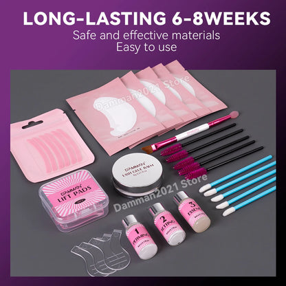 Damman Professional Lash Lifting Kit Eyelash Curling Lifting Set Long Lasting Lash Lift Perm Kit Makeup Tools For Salon Use.