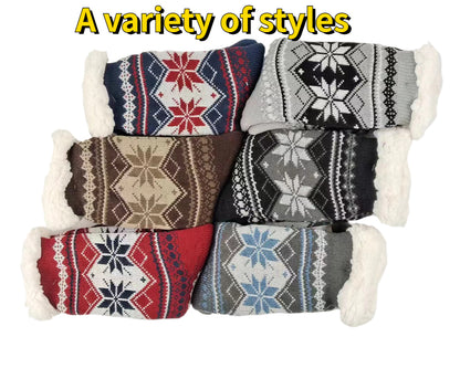Winter Socks Mens Fluffy Warm Short Plus Velvet Soft Thermal Non Slip Floor Fuzzy Sock Male Thickened Gifts 2023 New In.