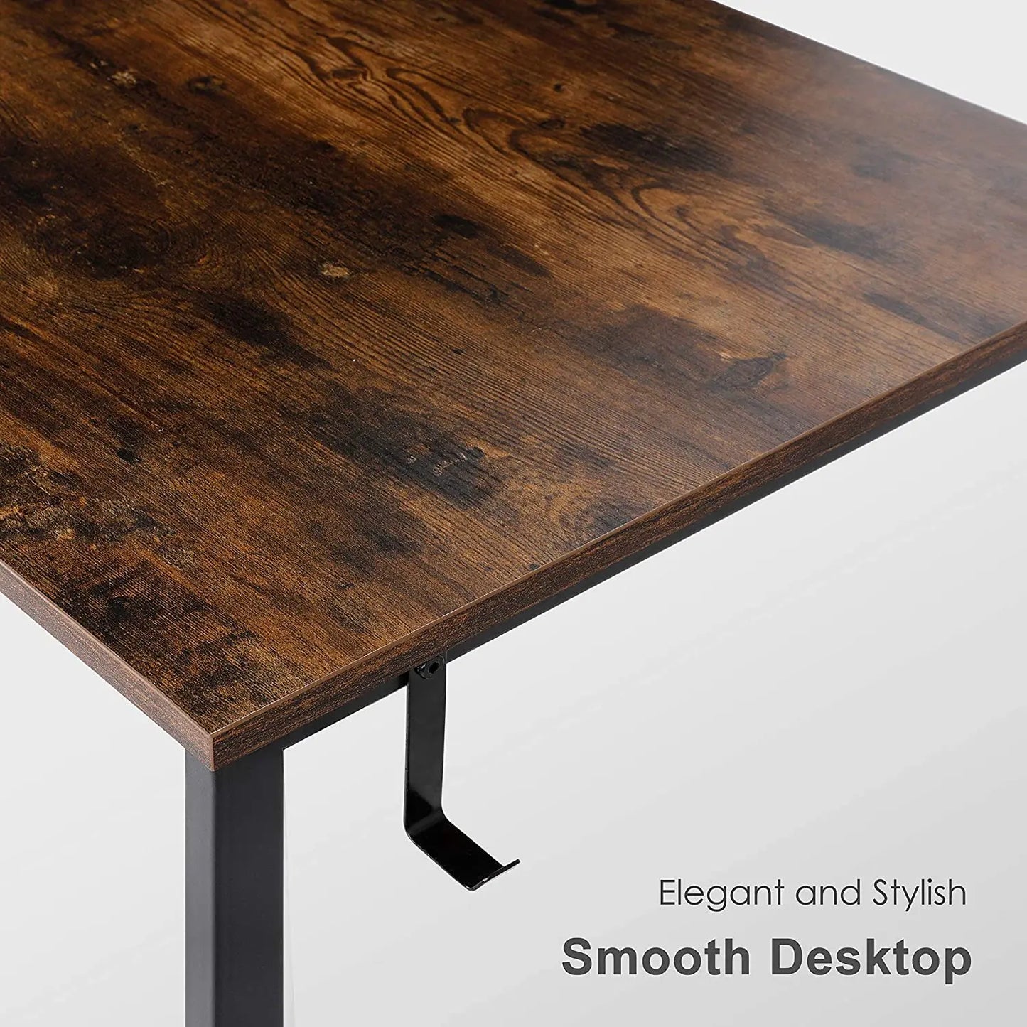 Homfa Schreibtisch, PC-Tisch, 120 x 60 cm, Desktop-Computertisch mit Aufbewahrungstasche, Laptop-Tisch, Schulmöbel, kommerzielle Belastung, 100 kg