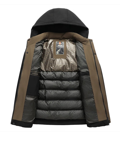 Top Grade Winter New Brand Hooded Casual Fashion Windbreaker Quilted Parka Jacket Puffer Bubble Coats Outwear Men Clothes.