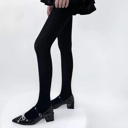 30% Wool Women Pantyhose Autumn Winter Comfortable Tights Girls Basic Bottom Leggings Long Stockings Black White Brown Grey