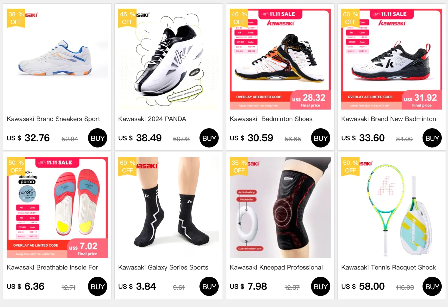 Kawasaki 2024 PANDA Badminton Shoes Professional Carbon Fiber Board Shock Absorption Men's Sneakers Women's Sports Shoes B3327.