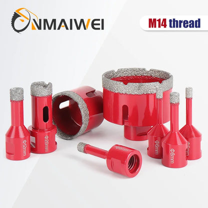 1 Stück 6–100 mm Trocken-/Nass-Diamantkernbohrer-Set für Keramikfliesen, Granit, Marmor, Beton – M14-Gewindeöffner, Lochsägenschneider