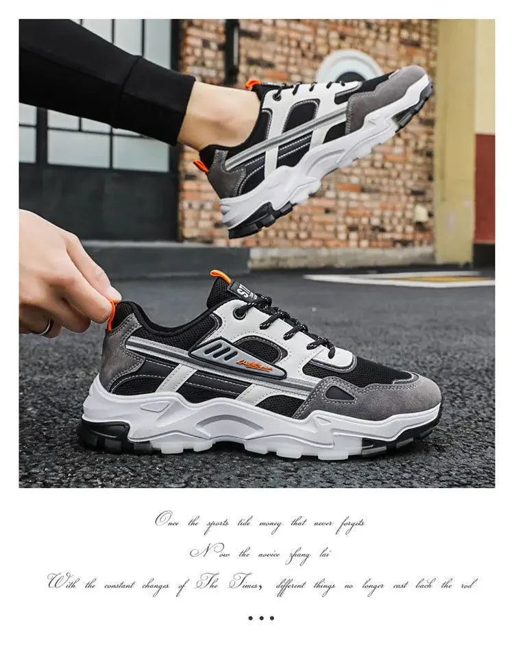 Men's Breathable Mesh Running Sneakers  Running Shoes Outdoor Anti-skid Sports Running Shoes Men Fashion Sports Shoes 2024.