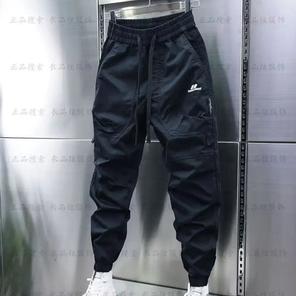 Multi-Pocket Cargo Hosen Einfarbig Casual Harem Bleistift Hosen Outdoor Jogging Jogginghose Luxus Marke männer Kleidung.