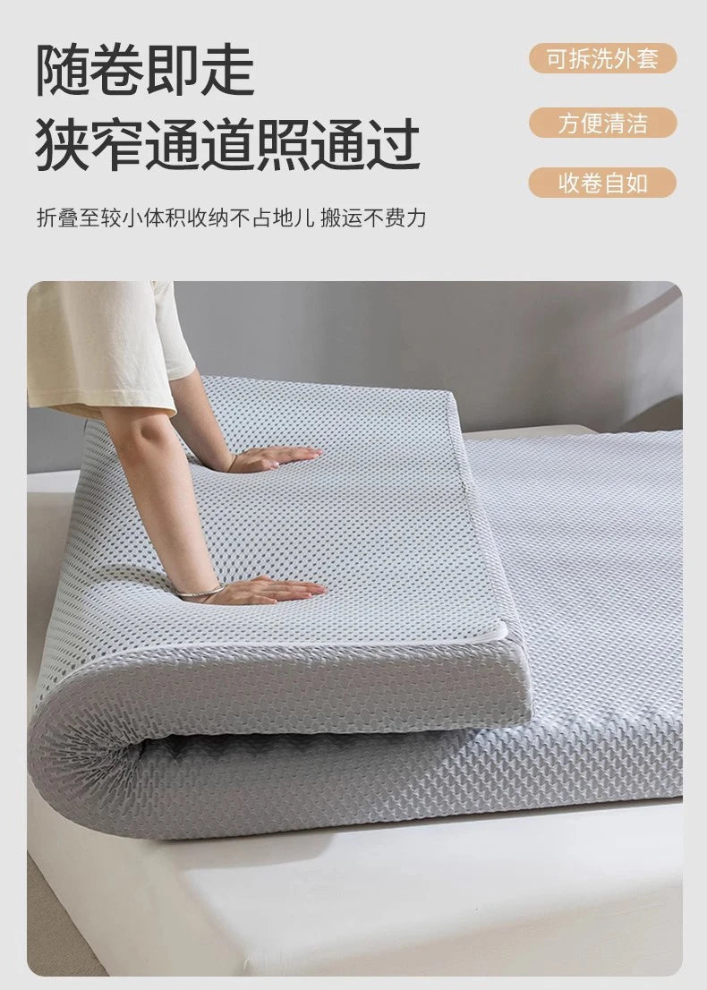 Anpassbare Memory-Schaum-Latexmatratze, Heimbettmatratze, weiches Schlafzimmerkissen, speziell für Mietzimmer