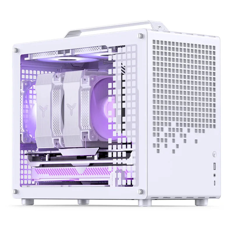 JONSBO Z20 MATX Case Detachable Handle Supports 240 Water-cooled 363mm Graphics Card Side  Transparency Desktop Mini PC Chassis.