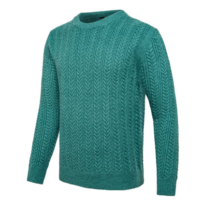 VOBOOM Men's Casual Slim Fit Basic Tops Knitted Lightweight Crewneck Twist Sweaters Turtleneck Pullover Sweater