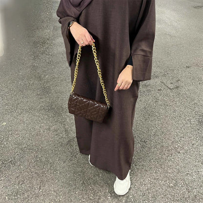 Ramadan Eid Modest Abaya Damen Dubai Islam Muslim Kaftan Dress For Women Kebaya Caftan Marocain Robe Femme Musulmane Vestidos.